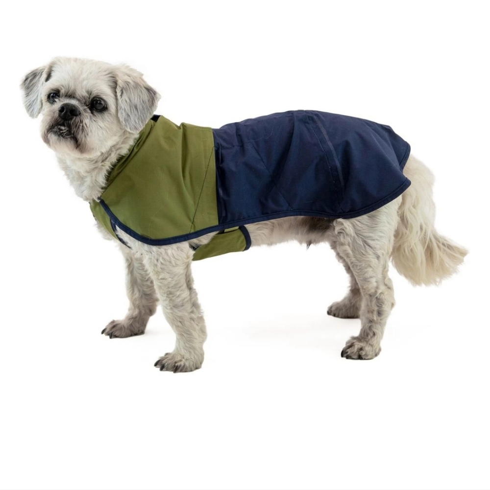 NWT Small Ruffwear Sunshower Dog Raincoat Vest Waterproof Windproof Blue Green